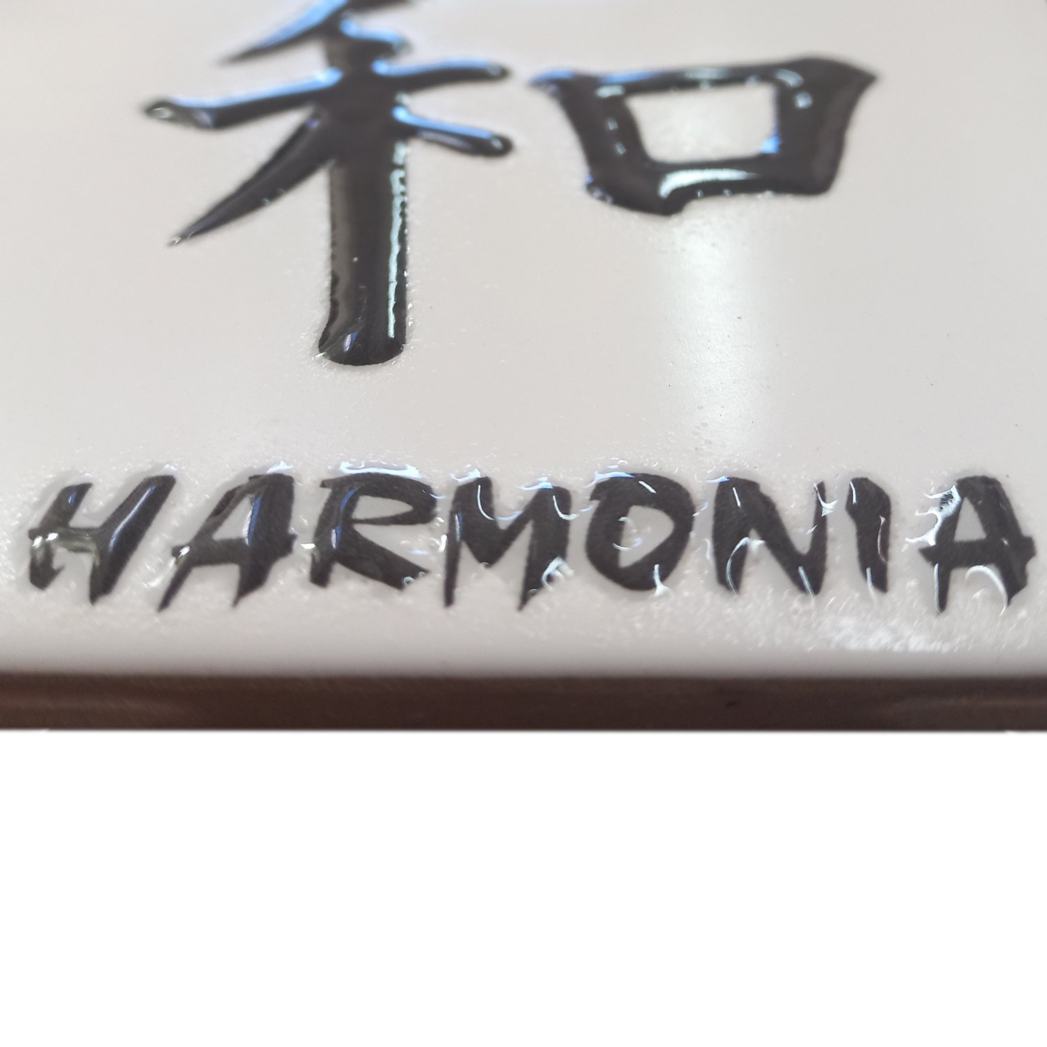 Azulejo Cerâmico Ideograma Harmonia - Eliane