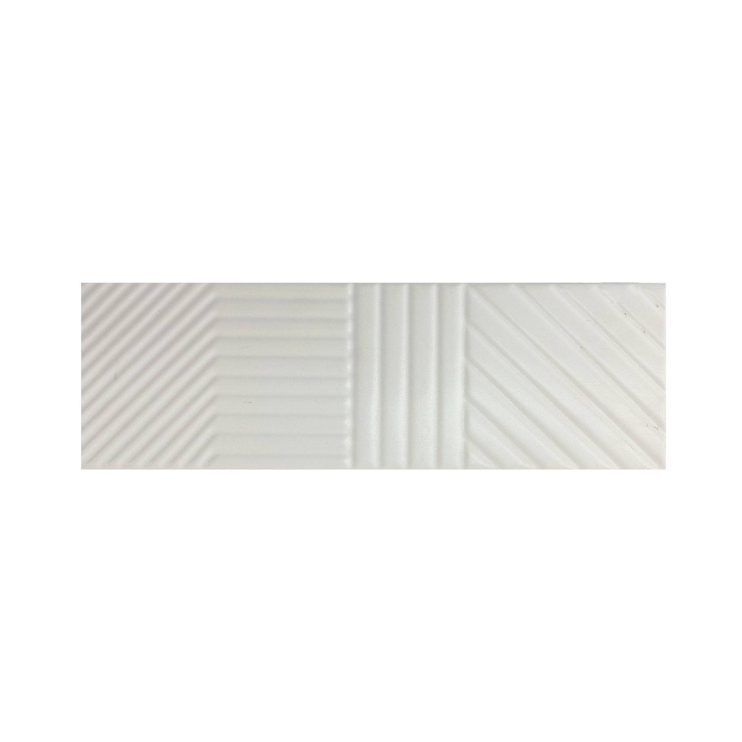 Listelo Cerâmico Habitat L-1 Frost White - Eliane
