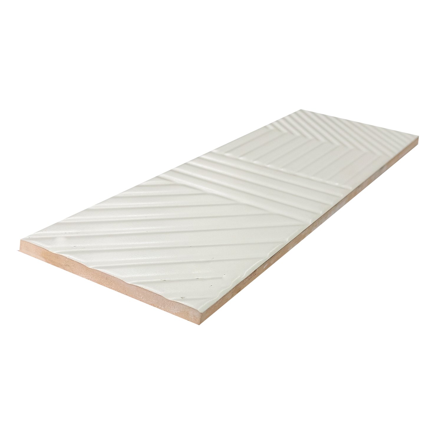 Listelo Cerâmico Habitat L-1 Frost White - Eliane