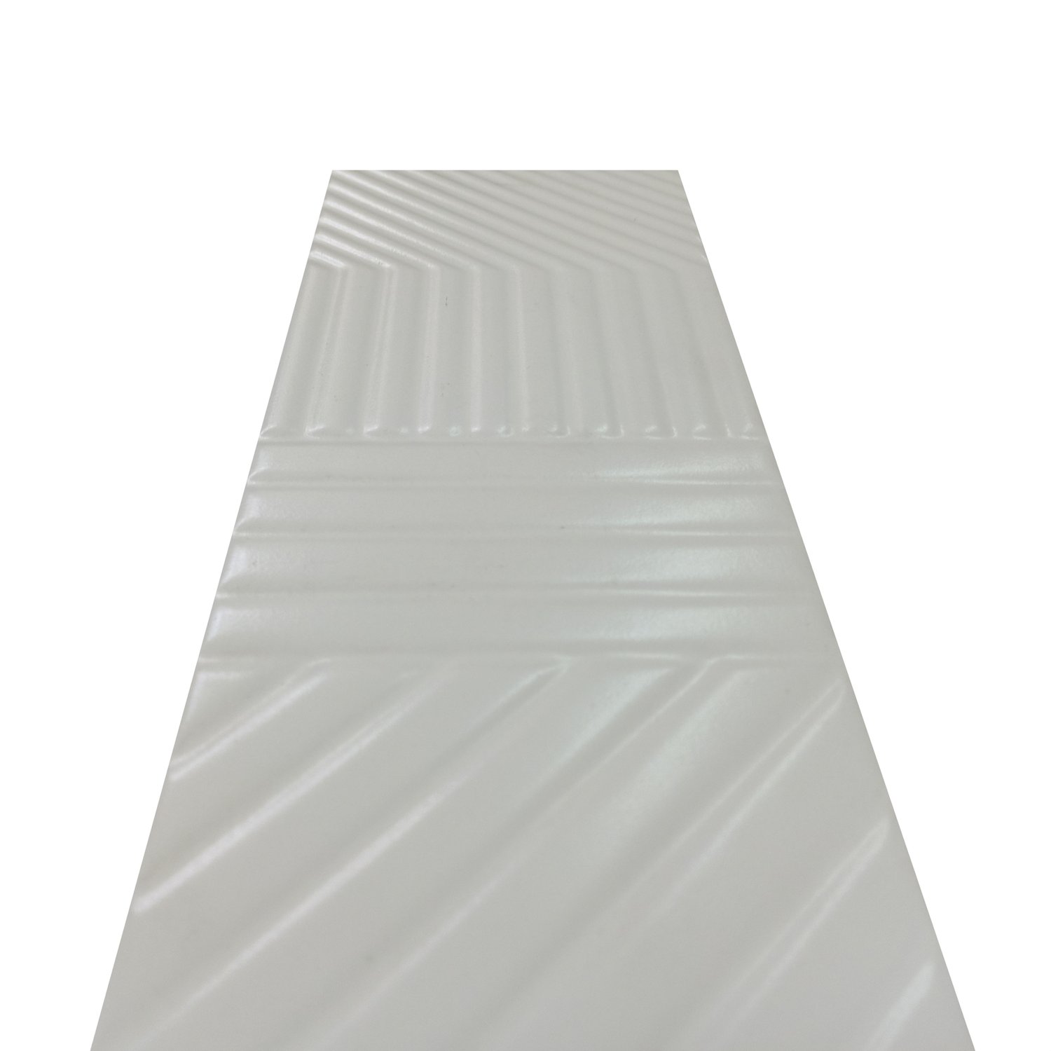 Listelo Cerâmico Habitat L-1 Frost White - Eliane