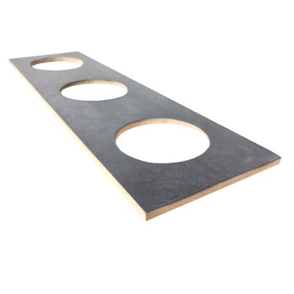Listelo Cerâmico com Insert Pielle Capitone Noir - Eliane