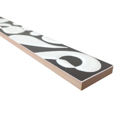 Listelo Cerâmico Habitat L-100 Black - Eliane
