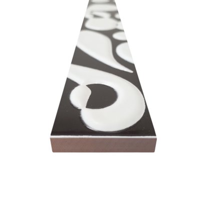 Listelo Cerâmico Habitat L-100 Black - Eliane