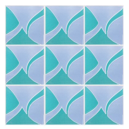 Azulejo Antigo Cerâmico 10x10cm Cor 180 B, para Ambientes Internos, Externos e Piscinas- Eliane