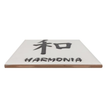 Azulejo Antigo Cerâmico Japones "Harmonia" 10x10cm - Eliane