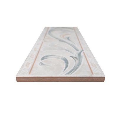 Listelo Cerâmico Atlanta L-200 Branco Sea - Eliane
