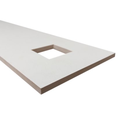 Listelo Cerâmico com Insert Pielle Quadrat Blanche - Eliane
