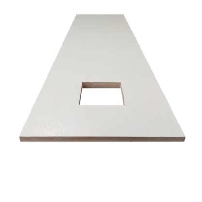 Listelo Cerâmico com Insert Pielle Quadrat Blanche - Eliane