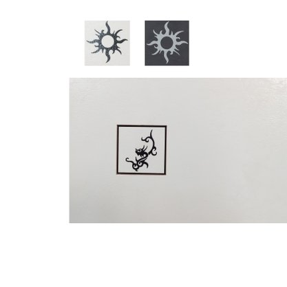 Listelo Cerâmico com Insert Pielle Quadrat Blanche - Eliane