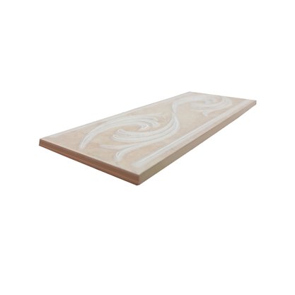 Listelo Cerâmico Saturnia L-100 Bege - Eliane