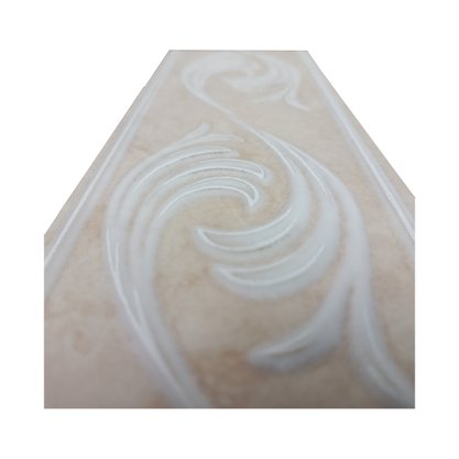 Listelo Cerâmico Saturnia L-100 Bege - Eliane