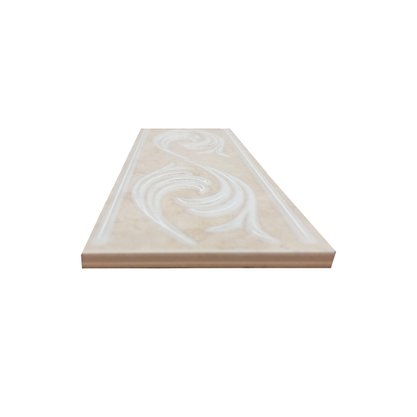 Listelo Cerâmico Saturnia L-100 Bege - Eliane