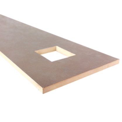 Listelo Cerâmico com Insert Pielle Quadrat Brun - Eliane