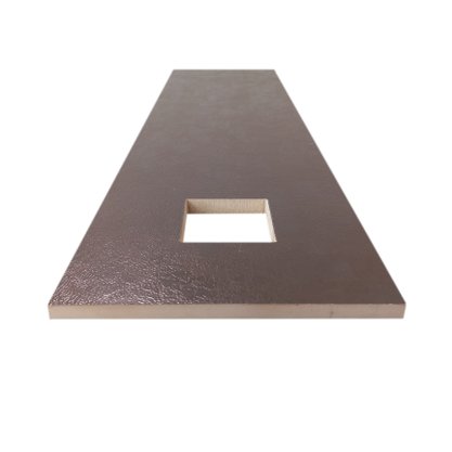 Listelo Cerâmico com Insert Pielle Quadrat Brun - Eliane