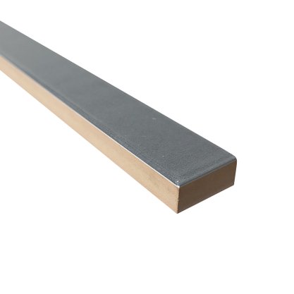 FILETE CERÂMICO LISS CINZA ESMALTADO - ELIANE - 2X24CM -