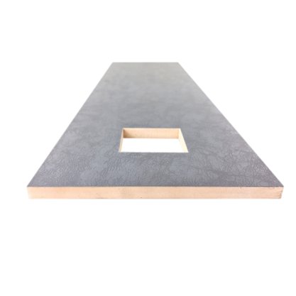 Listelo Cerâmico com Insert Pielle Quadrat Noir - Eliane