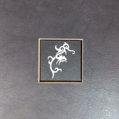 Listelo Cerâmico com Insert Pielle Quadrat Noir - Eliane