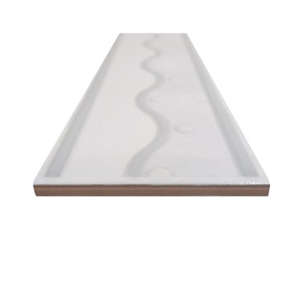 Listelo Cerâmico Estilo L-400 Gelo - Eliane