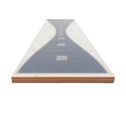 LISTELO CERÂMICO INDUZ AZUL ESMALTADO - ELIANE - 7X24CM -