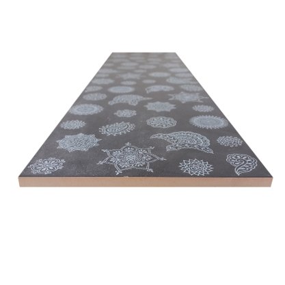 Listelo Cerâmico Pielle Caford Noir - Eliane