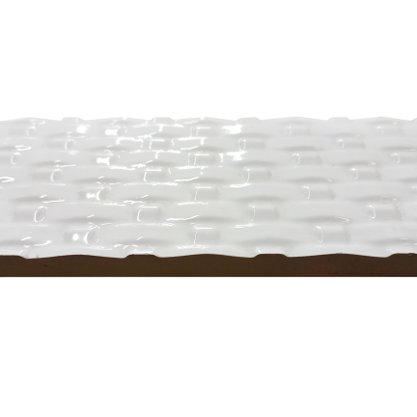 Listelo Cerâmico 5447 Trama Branco Lustre - Ceusa