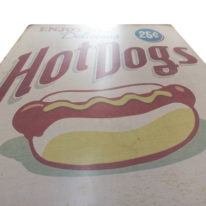 Azulejo Decorativo Cartaz Hot Dog - Ceusa