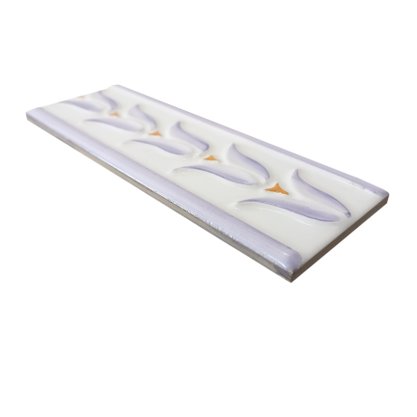 Listelo Cerâmico Tulipa Primavera Lavanda - Dexco