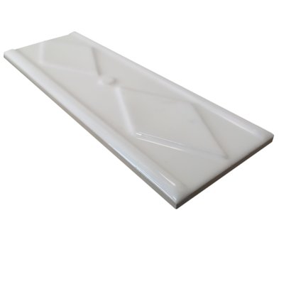 Listelo Cerâmico Geométrico Primavera Branco - Dexco