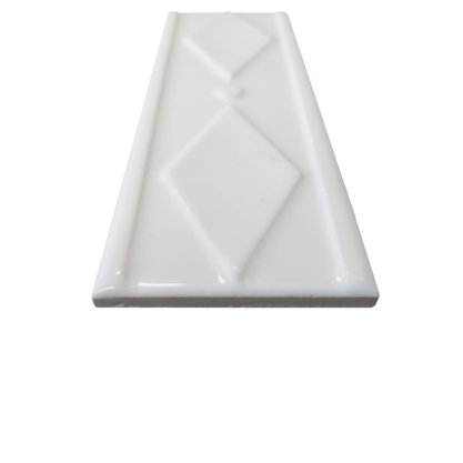 Listelo Cerâmico Geométrico Primavera Branco - Dexco