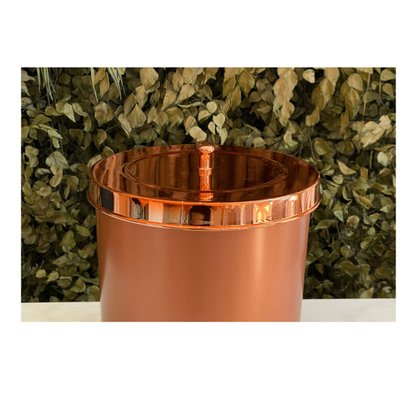 LIXEIRA ROSE GOLD COM TAMPA 552RG 5 LITROS - FUTURE -