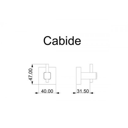Cabide Inox Square SQ12060 Cromo - Ducon