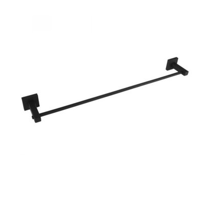 Porta Toalha De Banho Inox Square SQ12530 Preto - Ducon