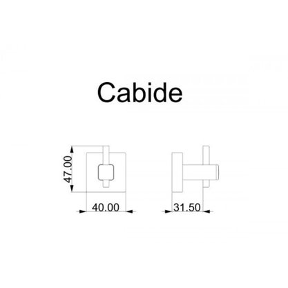 Cabide Inox Square SQ12560 Preto - Ducon