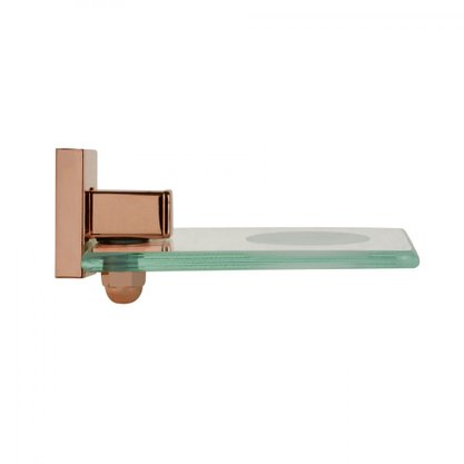 Saboneteira Inox Square SQ12420 Rose Gold - Ducon