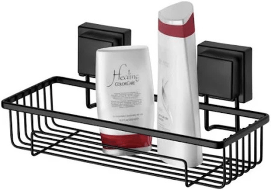 FUTURE 8050PT SUPORTE PARA SHAMPOO BLACK MATTE - COM VENTOSA