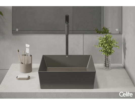ROCA TORNEIRA LAVATORIO MESA BICA ALTA BLACK MATTE BASIC CELITE