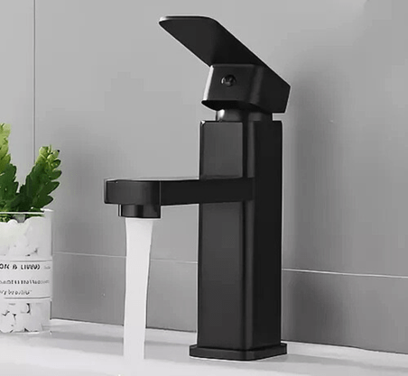 RAINHA 94530 MISTURADOR MONOCOMANDO BLACK MATTE LAVATORIO BANC. BICA BAIXA 10CM