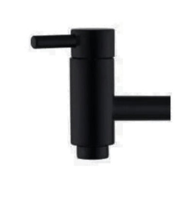 RAINHA 91067 C65 TORNEIRA NOBRE 14CM BLACK MATTE BANCADA 1/4 VOLTA
