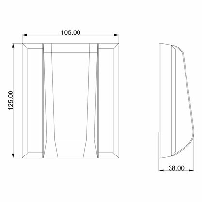 Acabamento para Válvula de Descarga Black Matte BL6100 - Ducon