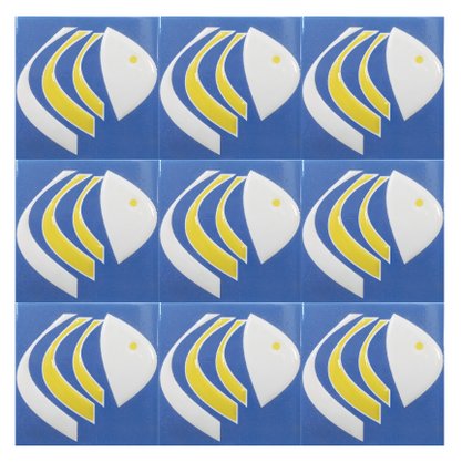 Azulejo Antigo Cerâmico 10x10cm Cor 150, para Ambientes Internos, Externos e Piscinas - Eliane