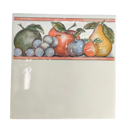 AZULEJO ANTIGO CERAMICO DECORATIVO GRAZI WH-0 - COMERCIAL - 15X15CM