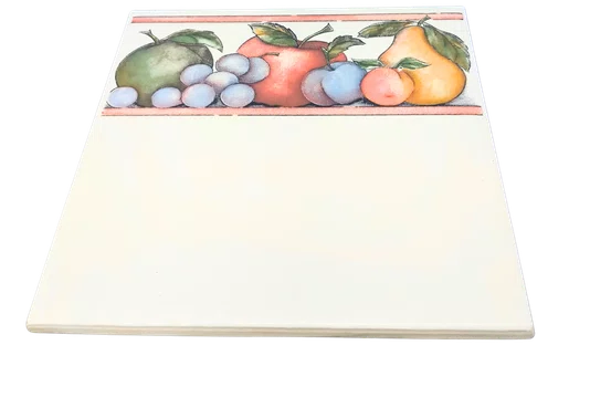 AZULEJO ANTIGO CERAMICO DECORATIVO GRAZI WH-0 - COMERCIAL - 15X15CM