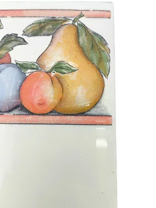 AZULEJO ANTIGO CERAMICO DECORATIVO GRAZI WH-0 - COMERCIAL - 15X15CM