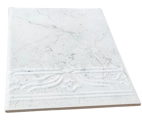 AZULEJO ANTIGO CERÂMICO DECORATIVO OMAHA WH-0 - CLASSE A - 15X20CM -
