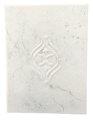 AZULEJO CERÂMICO DECORATIVO OMAHA WH-1 - 15X20CM - CLASSE A