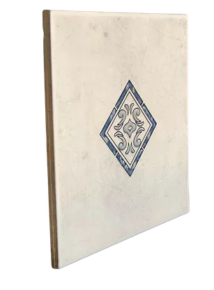 AZULEJO CERÂMICO DECORATIVO SIMONE GEO WH-1 - CLASSE A - 15X15CM