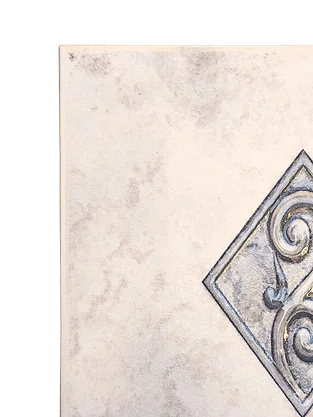 AZULEJO ANTIGO CERÂMICO DECORATIVO TIERRY GR-1 - 15,4X15,4CM - CLASSE A -