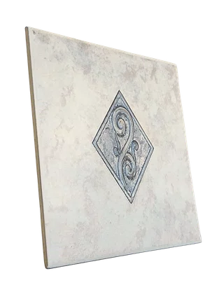AZULEJO ANTIGO CERÂMICO DECORATIVO TIERRY GR-1 - 15,4X15,4CM - CLASSE A -