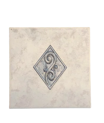 AZULEJO ANTIGO CERÂMICO DECORATIVO TIERRY GR-1 - 15,4X15,4CM - CLASSE A -
