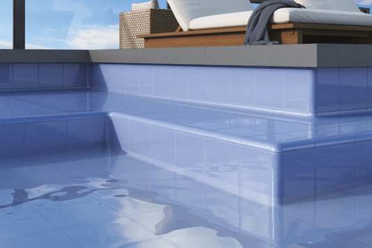 AZULEJO ANTIGO CERÂMICO PARA PISCINA AZUL LAGUNA - ELIANE - 20 X 20